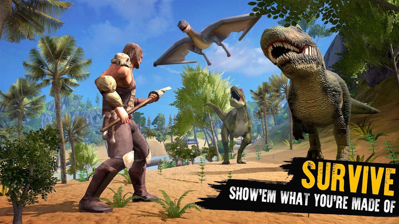 Download do APK de Ilha de sobrevivência de dinossauro - The Craft para  Android