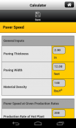 Caterpillar Paving Calculator screenshot 2