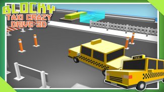 Bloklu Taksi Çılgın Sürücü Sim screenshot 1