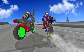 Motorbike Stunt Super Hero 3D screenshot 5