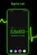 Digital Clock Live Wallpaper screenshot 1