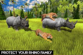 Jungle Rhino Family Jungle Simulator screenshot 14