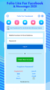 Folio Lite For Facebook & Messenger 2020 screenshot 2