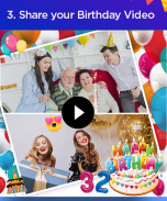 Birthday video maker with photos screenshot 1