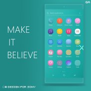 GALAXY XPERIA Theme | JUST CYAN 🎨Design For SONY screenshot 5