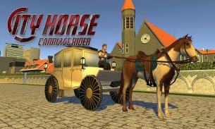 City Horse Carriage Cart Rider Simulator screenshot 3