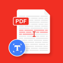 Text Note to PDF Export Icon