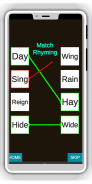 Match rhyming words : rhyming words matching game screenshot 2