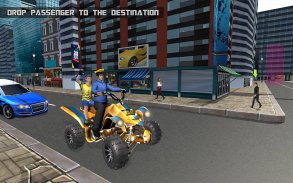 Taxi Cab ATV Quad Bike Limo City Taxi Driving Game screenshot 5