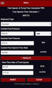 Fuel Injector & Pump Flow Calculator PRO screenshot 2