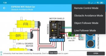 ESP8266 WiFi Robot Car screenshot 1