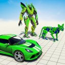Flying Cat Robot Car Transform: Police Robot Game Icon