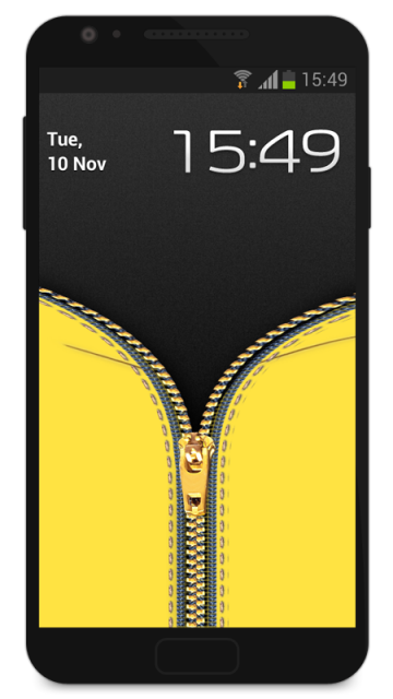 Zipper Lock Screen Yellow | Download APK for Android - Aptoide
