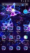 Blue Purple Beautiful Butterfly Free Theme screenshot 0