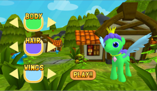 Correndo Pony 3D Pouco Corrida screenshot 1