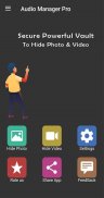 Audio Manager Pro Gallery Vault: Hide photo-videos screenshot 0