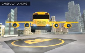 Flying School Bus Simulator 3D: Extreme Tracks screenshot 12