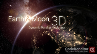 Earth & Moon in HD Gyro 3D Parallax Live Wallpaper screenshot 3