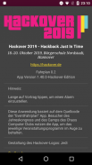 Hackover 2019 Fahrplan screenshot 0