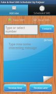Fake & Real SMS Scheduler screenshot 1