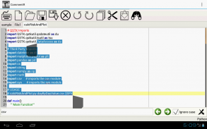 CommentR code editor screenshot 1