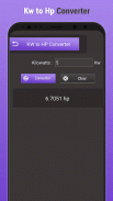 Kw to HP : Hp to Kw Converter screenshot 2