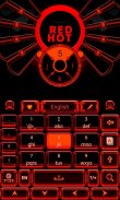 Red Hot Keyboard Theme screenshot 2