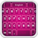 Keyboard Pink Glow Icon