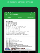 All Formulas - Math, Physics & Chemistry screenshot 0