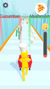 Chef Run 3D!- ASMR pizza cooking slicing rush game screenshot 3