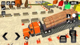 Log Transporter Truck Parking screenshot 7
