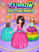 เครื่องทำเค้กตุ๊กตา: เกมส์ทำขน screenshot 3