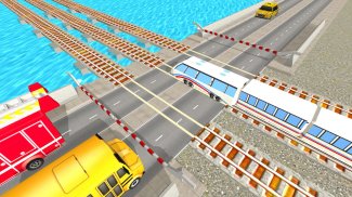Train Road Crossy 3D Railroad screenshot 4