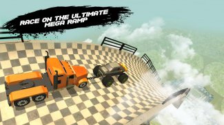 Double Impossible Mega Ramp 3D screenshot 0