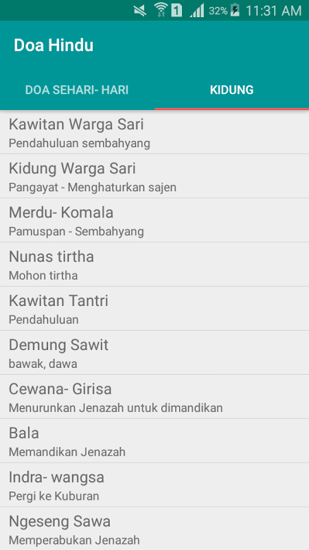 Doa Sehari Hari Kidung Hindu 3 0 Download Android Apk Aptoide