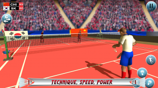 Badminton Premier Campeonato 3D Badminton esportes screenshot 3