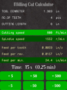 Milling Cut Calculator screenshot 11