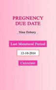 Pregnancy Due Date Finder screenshot 1