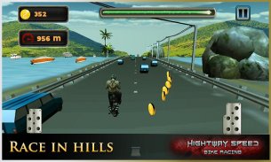 राजमार्ग स्पीड मोटरबाइक रेसर: बाइक रेसिंग खेलों screenshot 0