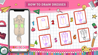 How to Draw Dress Step by Step screenshot 2