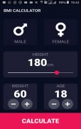 BMI Calculator(Dark and Fast) screenshot 0