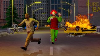 Criminal Clown Survival Attack - City Crime Games screenshot 2