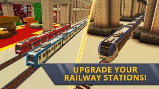 Railway Station Крафт: Симулятор поезда 2019 screenshot 0