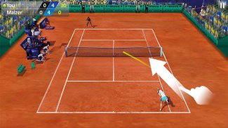 Dedo Tenis 3D - Tennis screenshot 2