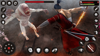 Schatten Ninja Warrior - Samurai Kampfspiele 2018 screenshot 2