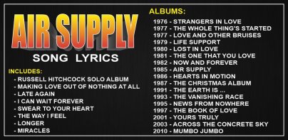 Air Supply Song Lyrics