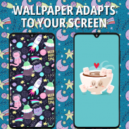 Hình nền dễ thương 💜 Cute Wallpapers Kawaii screenshot 2