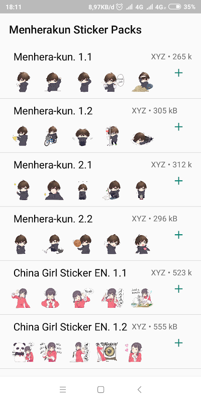 menhera 4 - sticker set for Telegram and WhatsApp