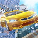 Roof top Car Stunt Driver Icon