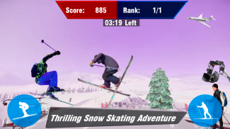 Extreme Snow Skater 3d :  Skateboard Games screenshot 1